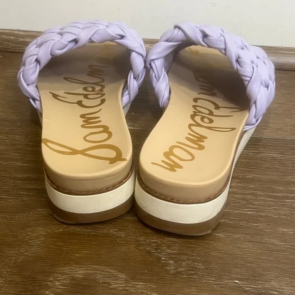 Sam Edelman Sandals Ainslie Lilac Braided Slides Size 8 Spring/Summer - Picture 4 of 9